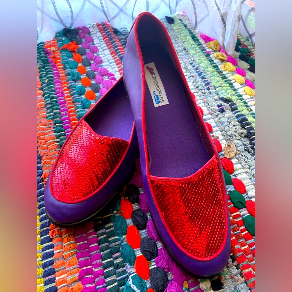 13) Red hat society keds! (Purple and Red)